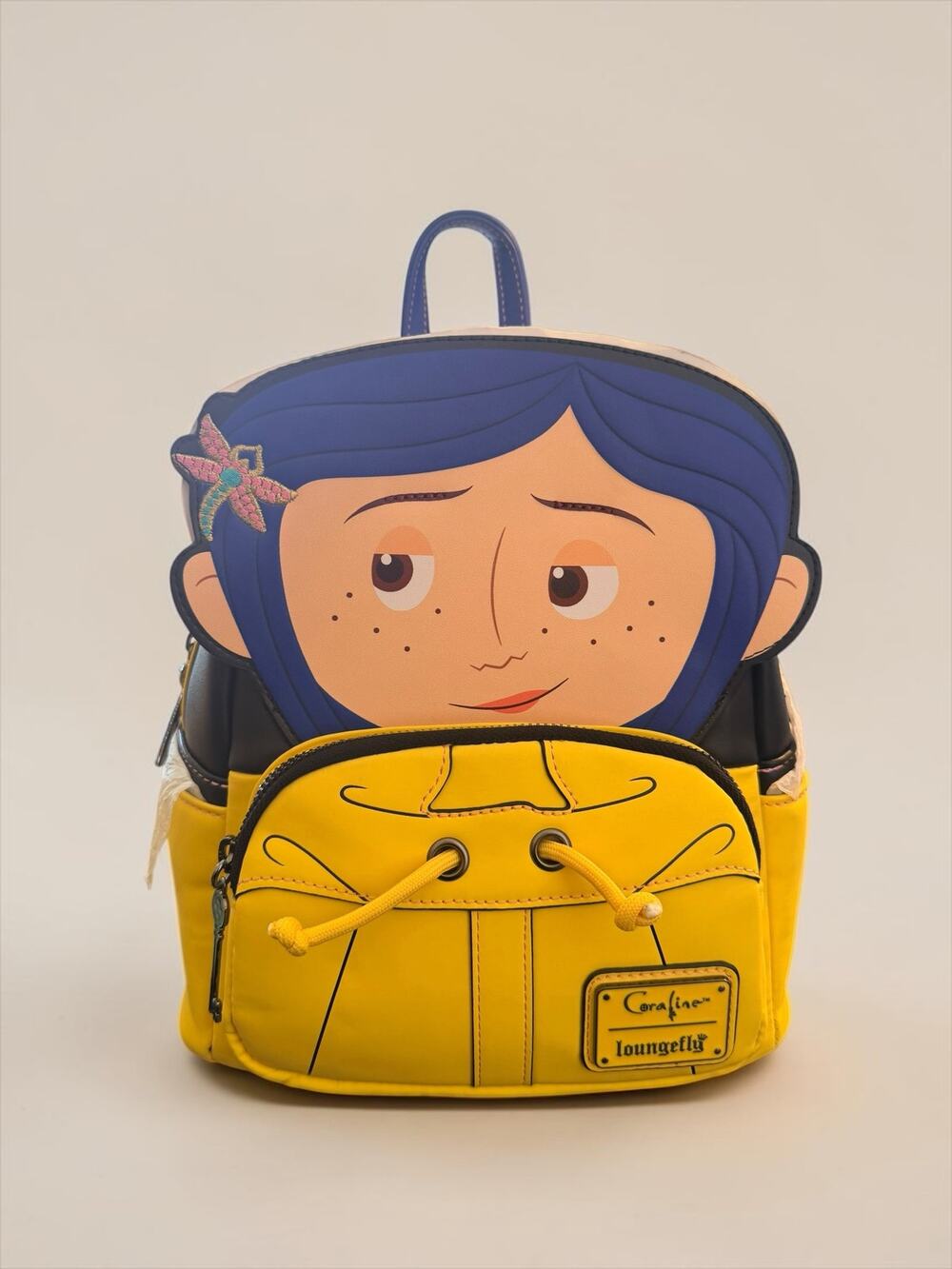 Loungefly Coraline Raincoat Cosplay Figural Mini Backpack NEW